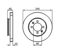 2 x BOSCH 0 986 478 813 Disco freno per AUSTIN,MG,ROVER