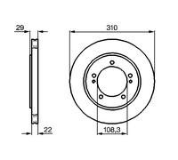 1X Disco freno BOSCH 0 986 478 839 per GRAND VITARA I (FT, HT) 2 2001-2003