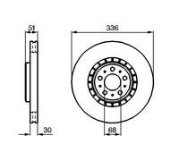 2 x BOSCH 0 986 479 202 Disco freno per VOLVO