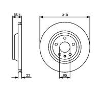 2 x BOSCH 0 986 479 466 Disco freno per AUDI