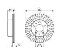 BOSCH 0 986 479 480 Disco freno