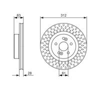 2 x BOSCH 0 986 479 723 Disco freno per RENAULT