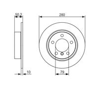 BOSCH Dischi Freno 0 986 479 728 Freni a Disco,Dischi Dei Freni MINI,Countryman (R60),Paceman (R61)