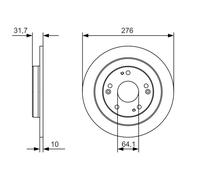 2 x BOSCH 0 986 479 A92 Disco freno per HONDA
