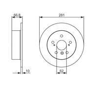 BOSCH 0 986 479 C21 Disco freno