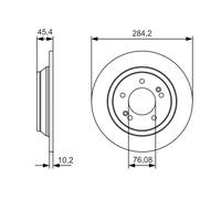 Disco freno BOSCH 0 986 479 C39 posteriore, completo, altamente carbonizzato, 1 pezzo