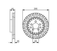 2 x BOSCH 0 986 479 D16 Disco freno per NISSAN,RENAULT