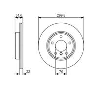 2 x BOSCH 0 986 479 S32 Disco freno per BMW