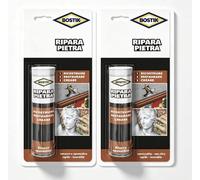 2 x Bostik Ripara Pietra - Stucco Epossidico Ricostruisce Restaurare Lavorabile