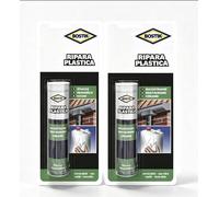 2 x Bostik Ripara Plastica - Stucco Epossidico Ricostruisce Ripara Indurisce