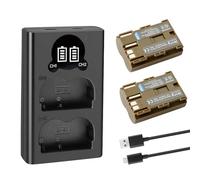 2 X BP511 BP511A Batteria di Ricambio e Doppio caricatore Compatibile con Canon EOS 5D 10D 20D 20Da 30D 40D 50D 300D PowerShot G1 G2 G3 G5 G6 Pro 1 Pro 90 Pro 90IS Cameras