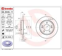 2 x BREMBO 08.D445.11 Disco freno per HYUNDAI,KIA
