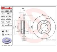 Disco freno BREMBO 09D43111 anteriore, ventilato, altamente carbonizzato, 1 Pezzo