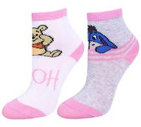 2 x calze bianco-rosa Winnie the Pooh Disney 18/22 EU