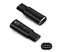 2 x caricabatterie USB-C 5V per rasoio e tosaerba per Philips per OneBlade, adattatore di ricarica Type-C compatibile QP2724, QP2824, QP2734, S3145, MG7910, MG9510, Serie 3000X, sostituzione compatta