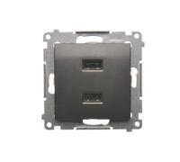 2 x Caricabatterie USB (modulo) 2.1 A 5V DC 230V DC2USB.01/49