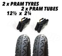2 X Carrozzina Pneumatici & 2 X Camere D'Aria 12 1/ 5.7cm Slick Peg Perego Culla