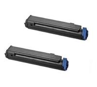 2 X Cartucce Di Toner Per OKI B410 B410D B430D B430DN B440DN Come 43979102