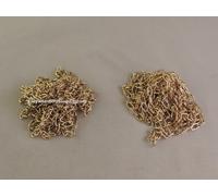 2 X Catena di Metallo Oro per Cucù 1 Giorno Regula 25+2 Anelli + 2 Ganci