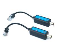 System-S 2 cavi coassiali da 10 cm RJ45 maschio a BNC femmina per fotocamere HD, colore nero