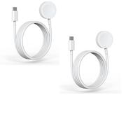 2 x Cavo ricarica per Apple Watch USB C Magnetico Wireless Veloce iWatch 1m