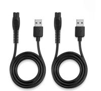 2 x Cavo USB da 5 V per OneBlade Philips, 1 A Charger Cable per Philips Rasoio, Caricabatterie per MG5920 MG7920 MG7940 QP2824 QP2734 QP2724 MG5920 X5004 S3145 BG5021 BG302777 Per One Blade 40 IT