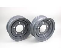 2 x cerchio in acciaio cerchio 4,5 J x 12 ET 0 5 fori per rimorchio auto Ifor...