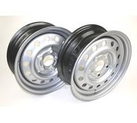 2 x cerchio in acciaio cerchio 5 J x 14 ET 30, 5 fori auto rimorchio ruota, c...