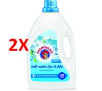 2 X Chanteclair Ammorbidente Sali Marini E Fior Di Loto 60 Lavaggi 3000 Ml