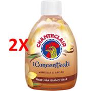 2 X Chanteclair I Concentrati Profuma Biancheria Vaniglia E Argan 220 Ml