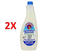 2 X Chanteclair Sgrassatore Universale Con Bicarbonato Ricarica 600 Ml