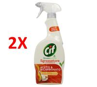 3x Cif Sgrassatore Trigger 650 Ml. Green Aceto E Bic