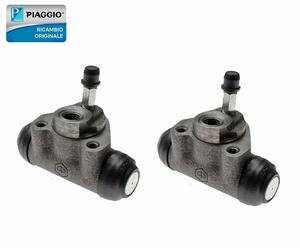 2 X CILINDRETTI FRENO POSTERIORE PIAGGIO APE 50 TUTTI I MODELLI TL2 TM1 "COPPIA"