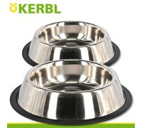 2 X Ciotola per Cane Cibo Sbarra Porta Acciaio Inox À 900 ML