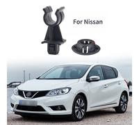 2 X Clip Gommini Supporto Prop Cappuccio Auto Nero Sostituzione per Nissan