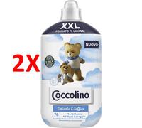 2 X Coccolino Ammorbidente Concentrato - Profumo Delicato & Soffice 76 Lavaggi