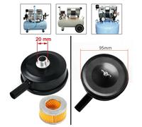 2 X Compressore Maschile Filettato 20mm Presa D'Aria Silenziatore Filtro Cover