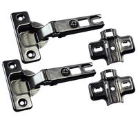 2 X con Clip Nascosto Cerniere Porta 165 Gradi Viti di Fissaggio BZP Onestopdiy