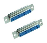 2 x Connettore D Femmina PCB Presa 25 Vie Saldabile Switch Electronics