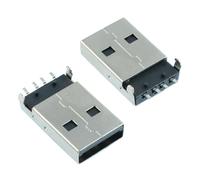 2 X CONNETTORE PCB MASCHILE VERTICALE USB TIPO A