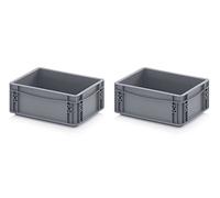 2 x contenitori Euro 30 x 20 x 12 cm incluso metro pieghevole set da 2 pezzi