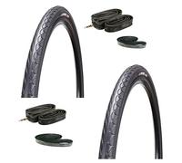 2 x Copertoni + 2 x Camere d'Aria + 2 x Flap Copri Raggi 20 x 1.75 / Nero Ideale Bici graziella - Bici Bimbo - Mountain Bike Bimbo - Mountain Bike 20"