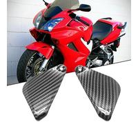 2 X Copertura Cornice Trim Carena Carbon Look Nero Per Honda VFR 800 2002-2012