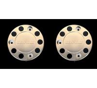 2 x coperture esterne in acciaio inox 22.5 per 10 borchie universali per camion Mercedes Renault (per Renault)