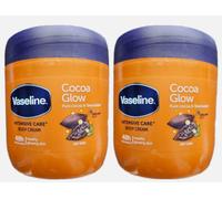 2 X Crema Corporale Vaseline Intensive Care Cocoa Glow 400ml VENDITORE UK
