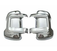 2 X Cromato Plastica Calotta Specchietto Laterale per Fiat Ducato 2006 + Bus Van