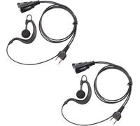 2 X Cuffia 2-Pin a Forma Di G Microfono Con Auricolare Headset La Sicurezza E Bo