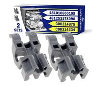 2 x Cuscinetti Cestello Inferiore Lavastoviglie 481010600198 per Whirlpool