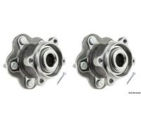 2 X Cuscinetto E Mozzo Posteriore Per NISSAN X-TRAIL 2007 + KLT/NS/206AB