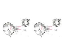 2 x Cuscinetto ruota FAG per MERCEDES-BENZ KLASA C (W204), KLASA C T-Model